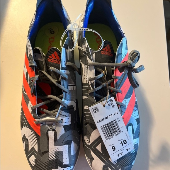 Adidas Red and Gray Graphic Soccer Cleats - Picture 1 of 3